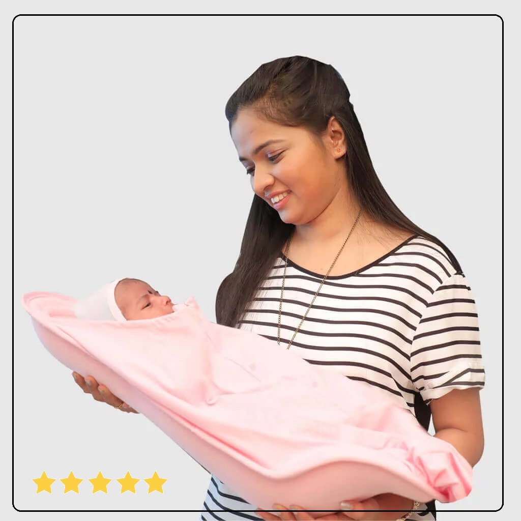 HOOPA Cotton Feeding Pillow Strawberry | Feeding Pad | Infant Carrier |  Newborn Carrier | Nursing Pad | Reclined Carrier…