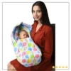 2-in-1 Infant Carrier | Feeding Pillow Quilt Covered - Blue Smile