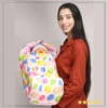 2-in-1 Infant Carrier | Feeding Pillow Quilt Covered - Pink Smile