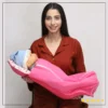 2-in-1 Infant Carrier | Feeding Pillow Chain Nest - Strawberry