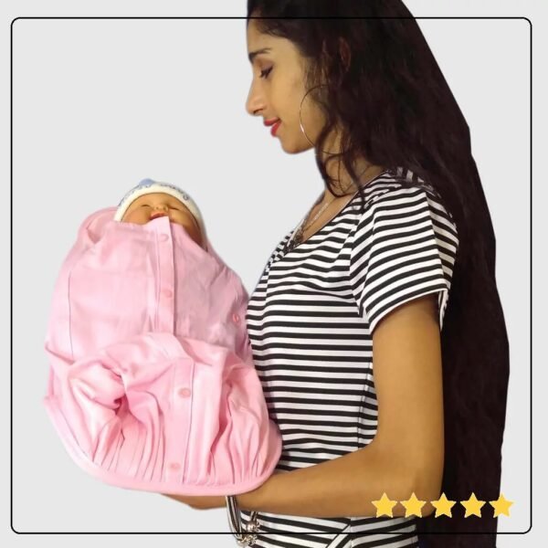 2-in-1 Infant Carrier | Feeding Pillow Button Nest