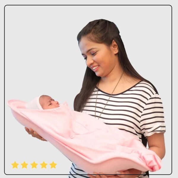 2-in-1 Infant Carrier | Feeding Pillow Button Nest - Image 2