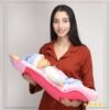 2-in-1 Infant Carrier | Feeding Pillow - Dual Pink