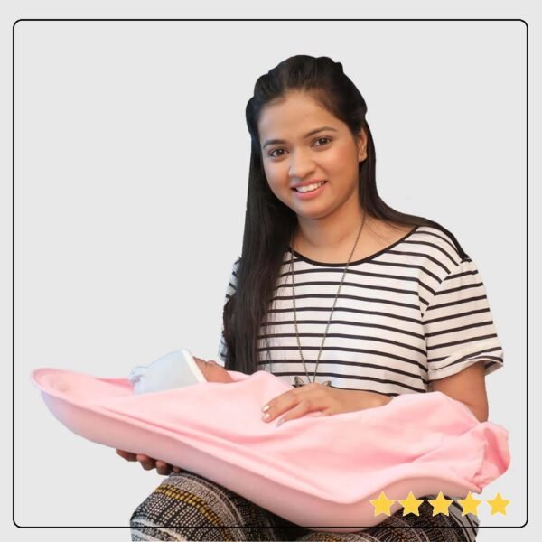 2-in-1 Infant Carrier | Feeding Pillow Button Nest - Image 3